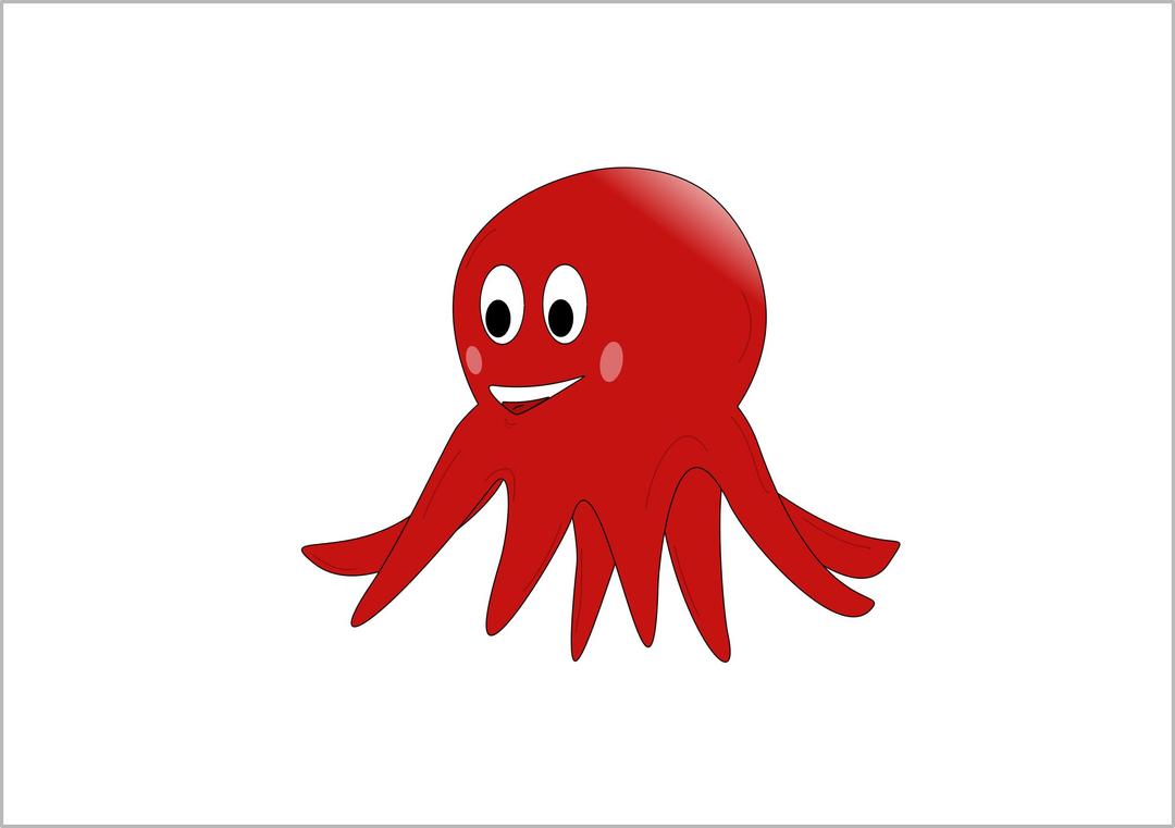 little red octopus png transparent