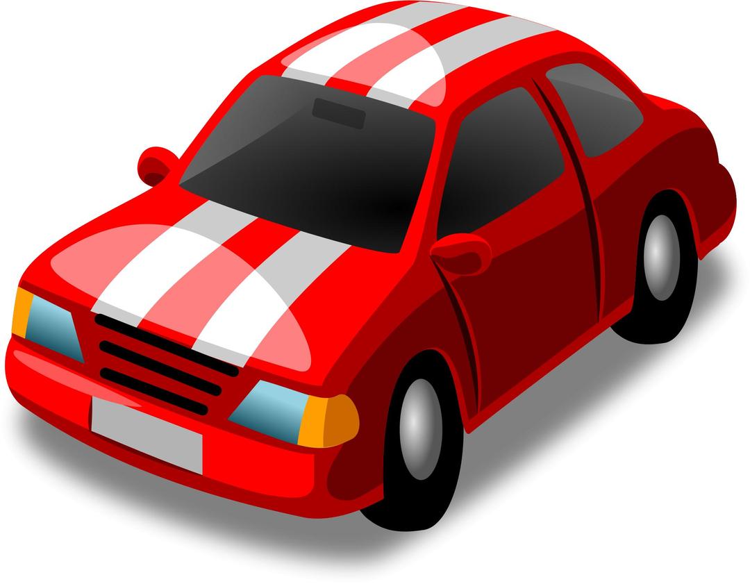 little red racing car png transparent