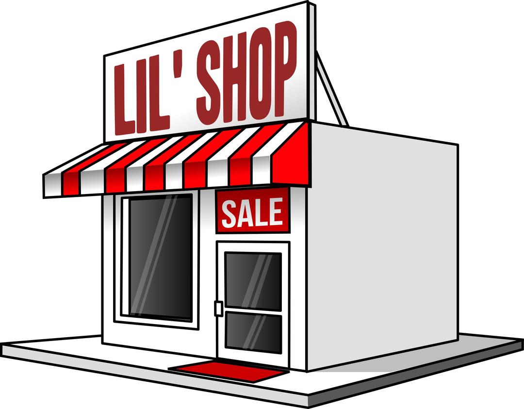 Little Shop - with sign fixed png transparent
