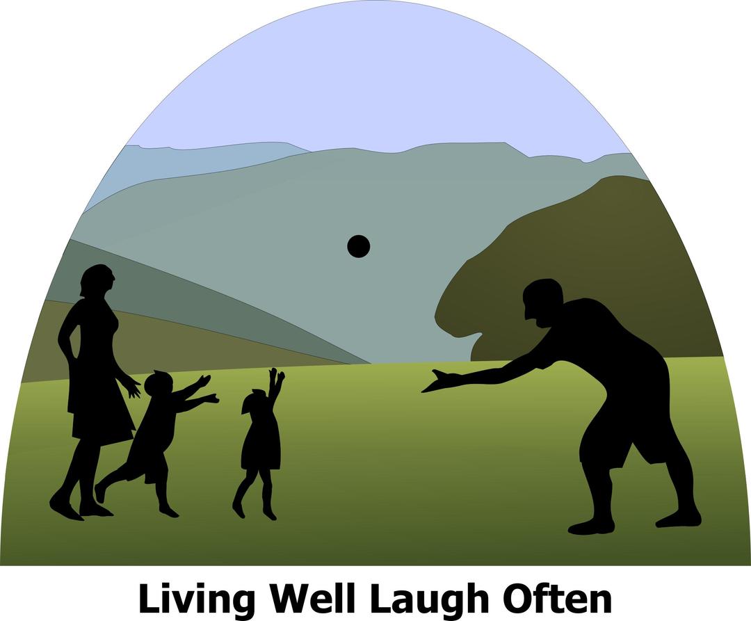Living Well Laugh Often Logo 2 png transparent