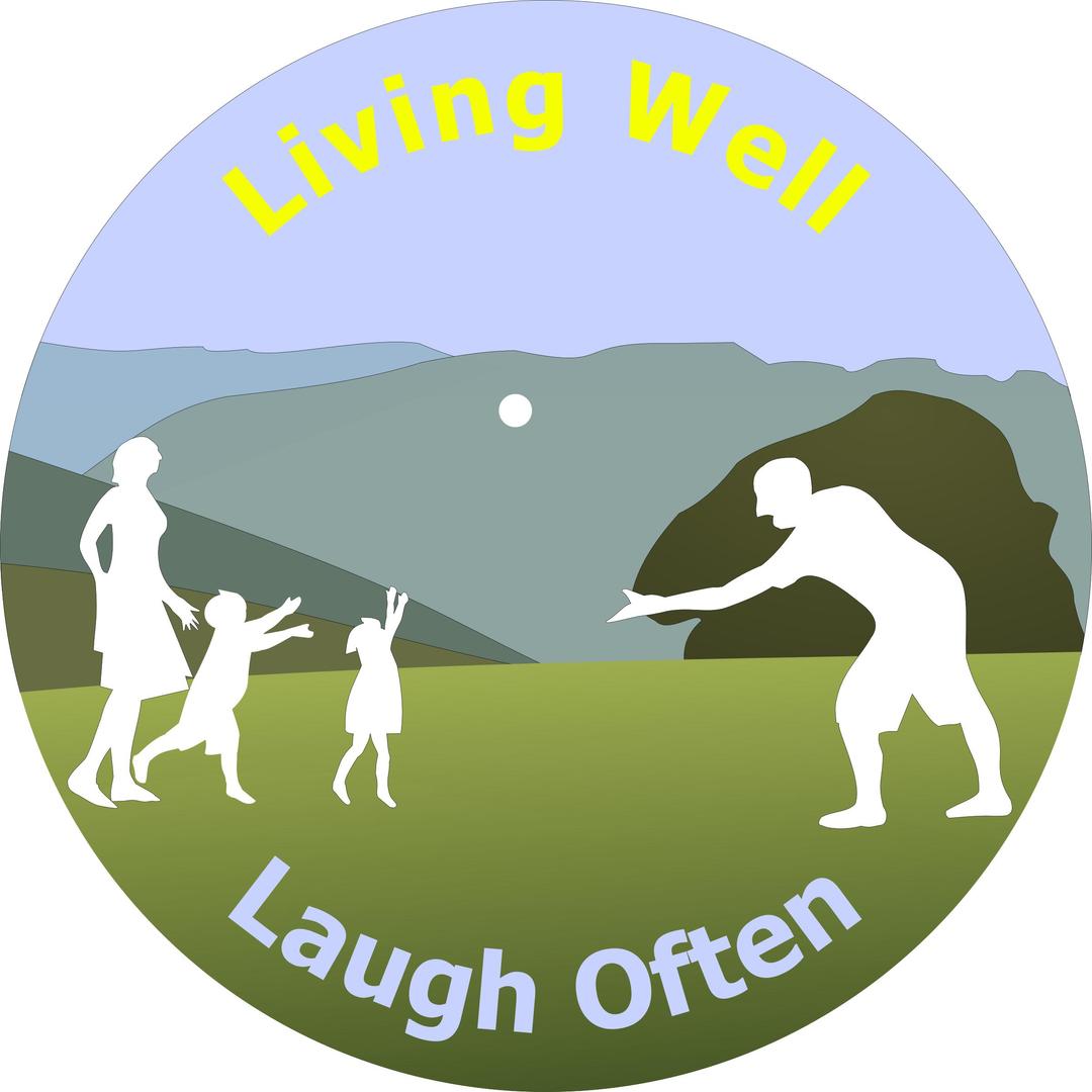 Living Well Laugh Often Logo 3 png transparent