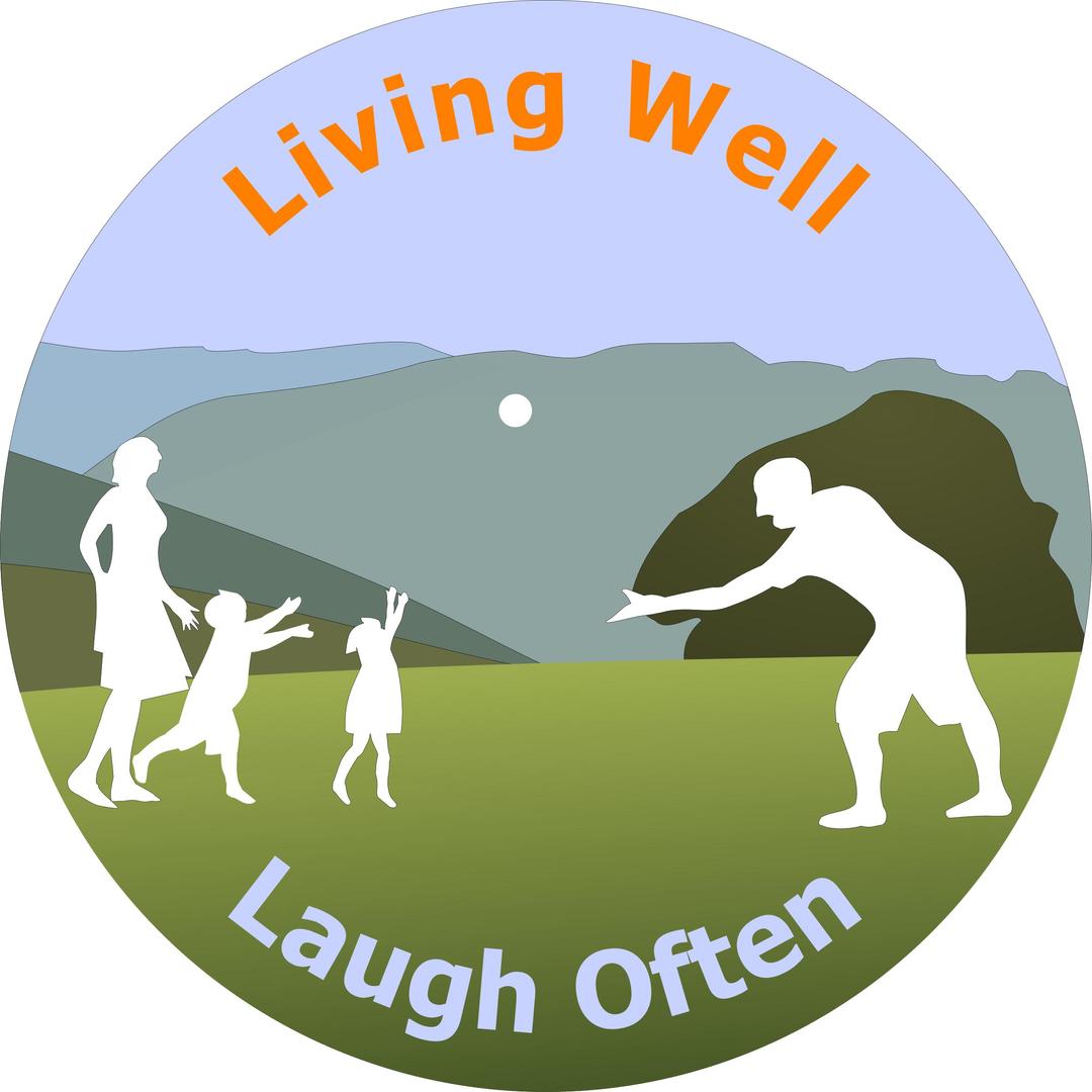 Living Well Laugh Often Logo 4 png transparent