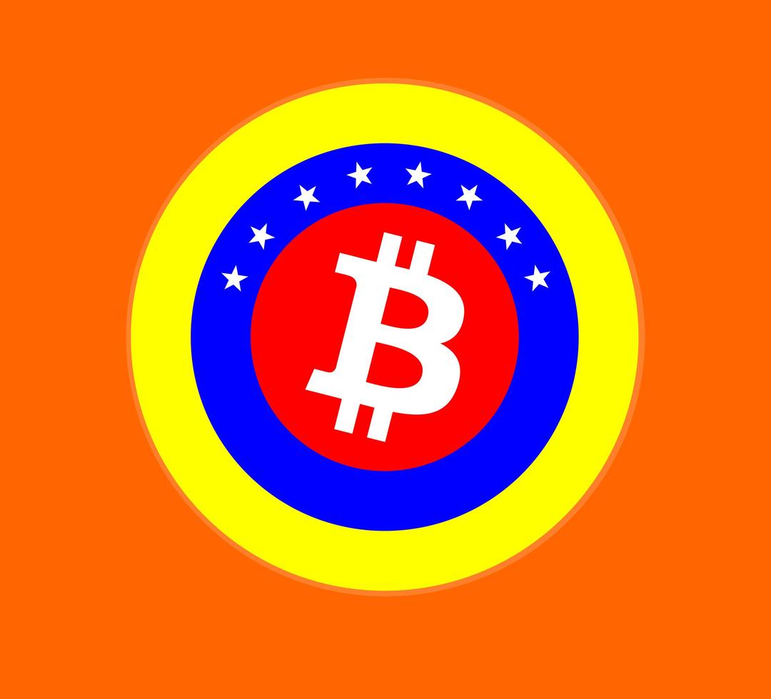 Logo Bitcoin Venezuela png transparent