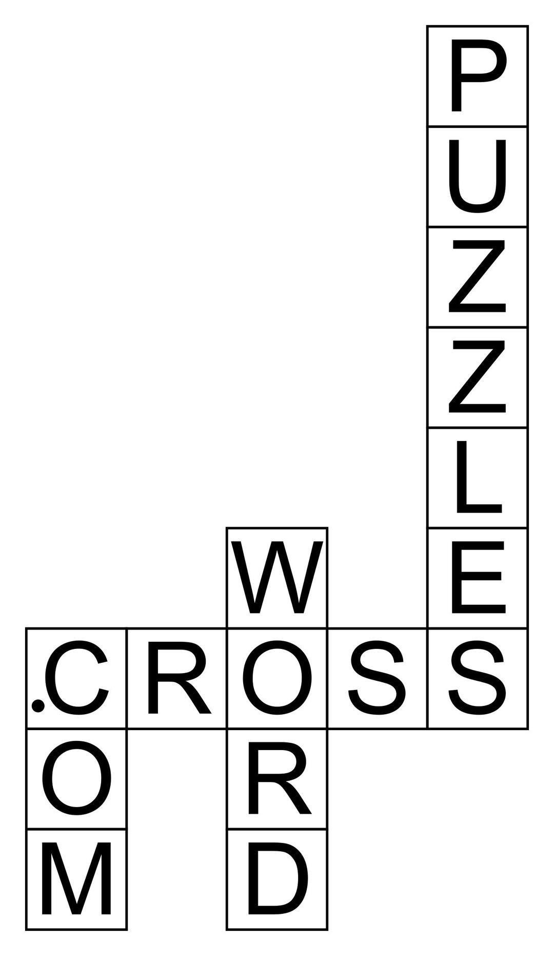 Logo of a typical crossword puzzle website png transparent