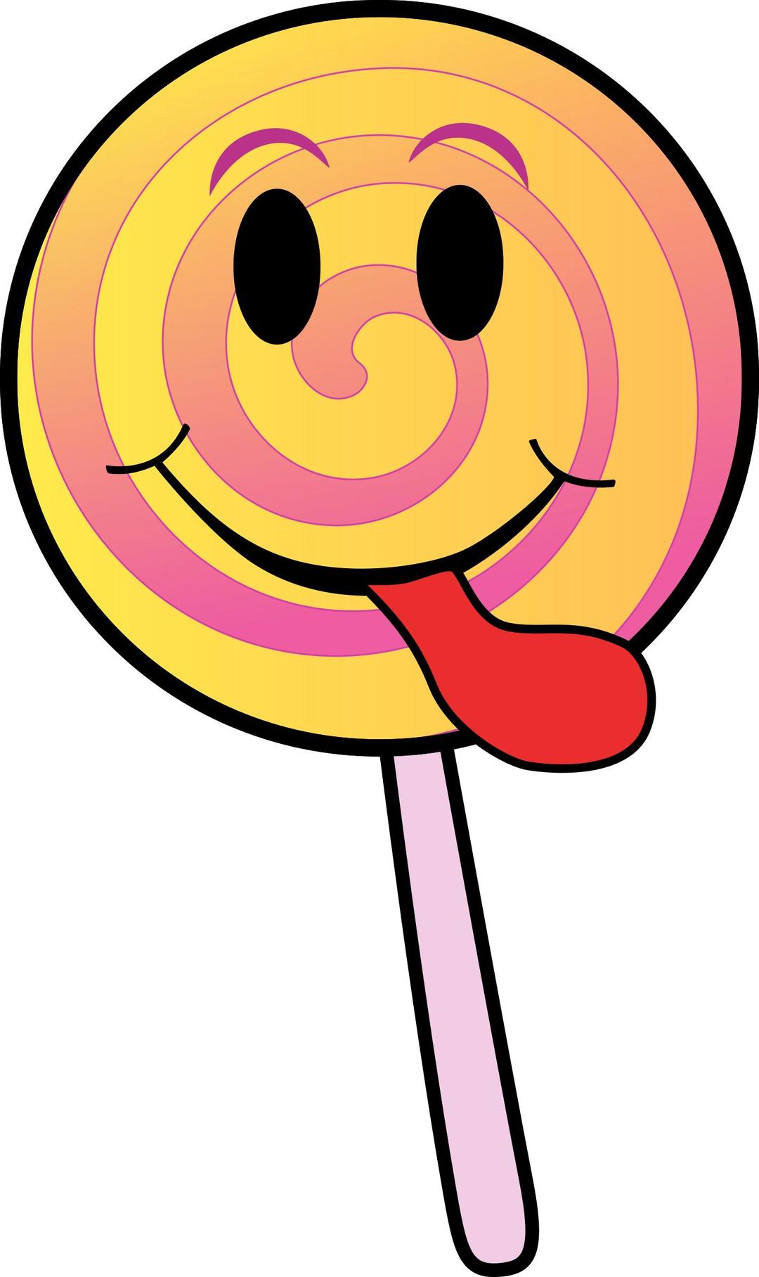 Lollipop Smiley png transparent