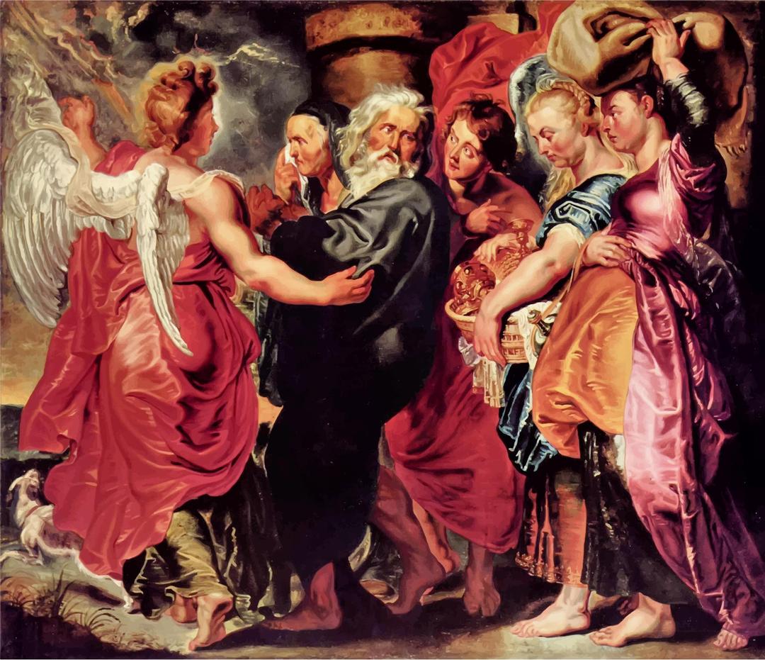 Lot Leaves Sodom with His Family By Peter Paul Rubens png transparent