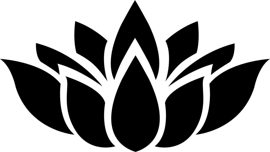 Lotus Flower Silhouette 7 png transparent