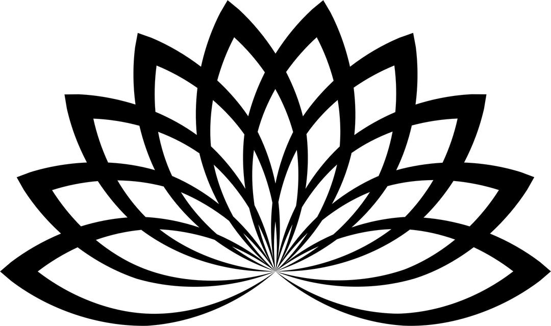 Lotus Line Art png transparent