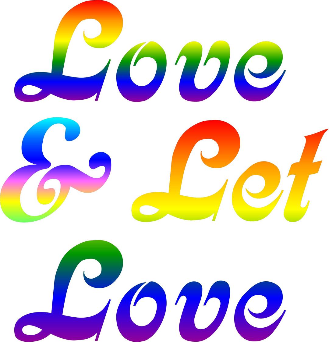 Love & Let Love png transparent