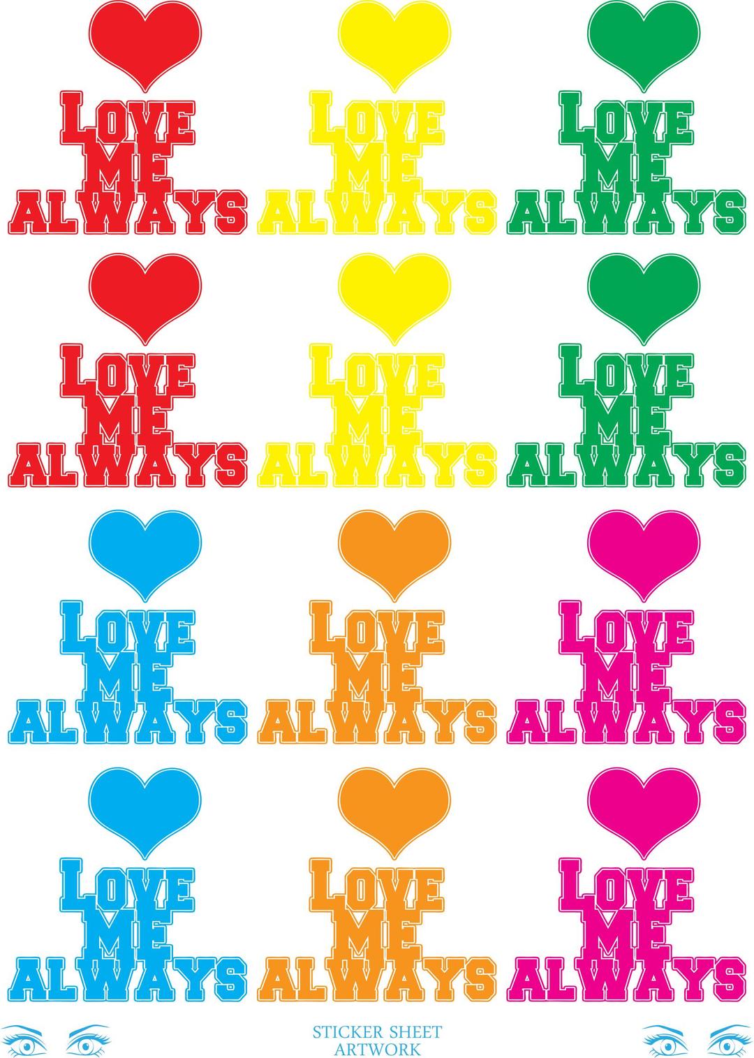 Love Me Always Colour png transparent