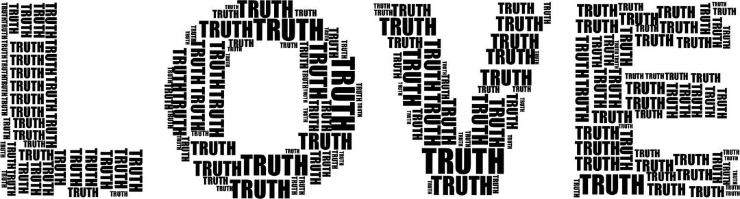Love Truth Black png transparent