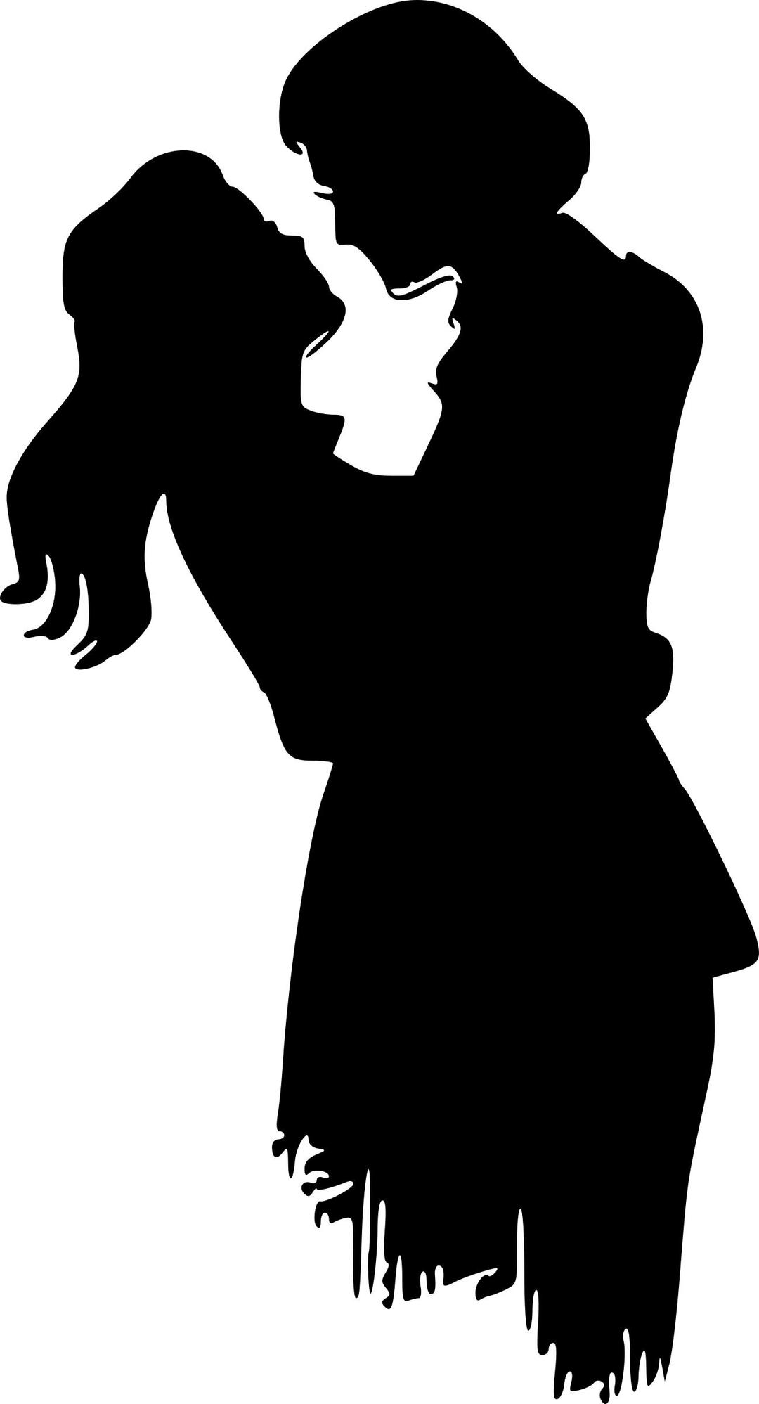 Lovers silhouette png transparent