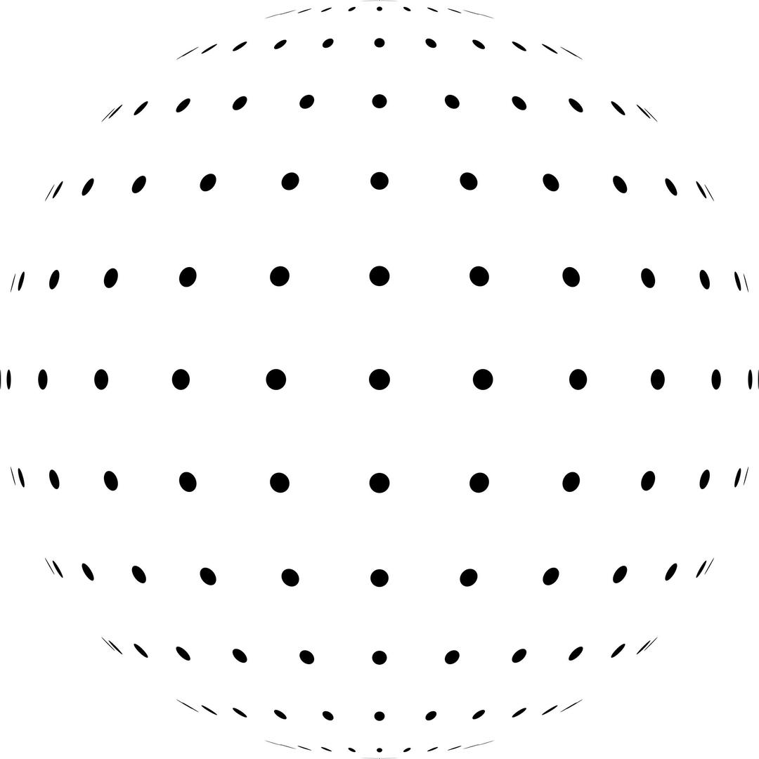 Low Density Dots Sphere png transparent