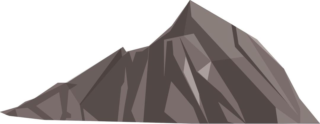 Low Poly Mountain png transparent