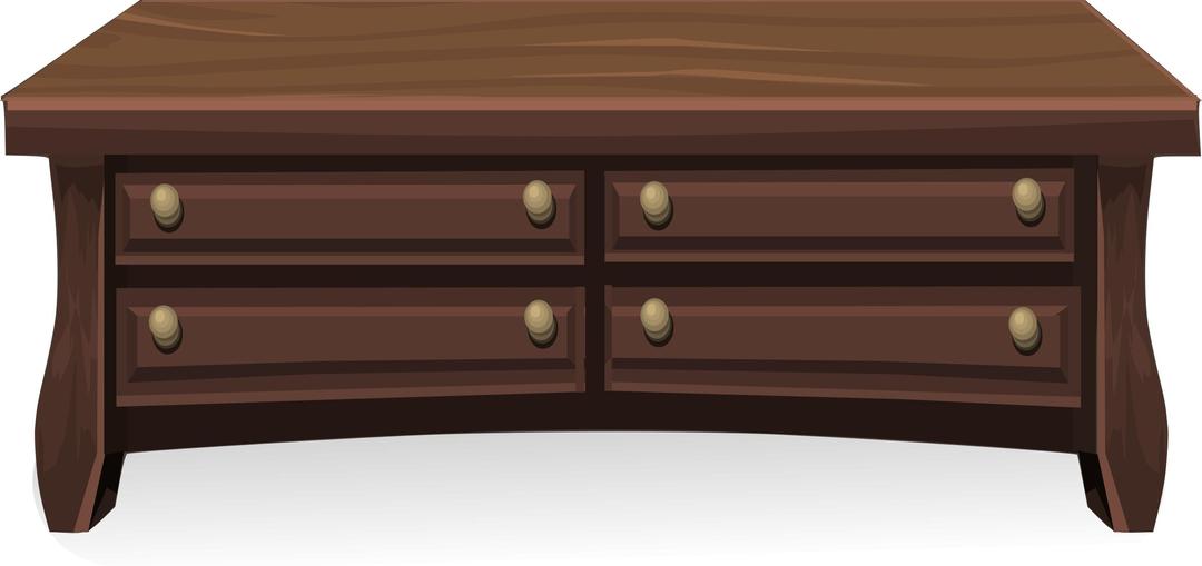 Low wooden cabinet from Glitch png transparent