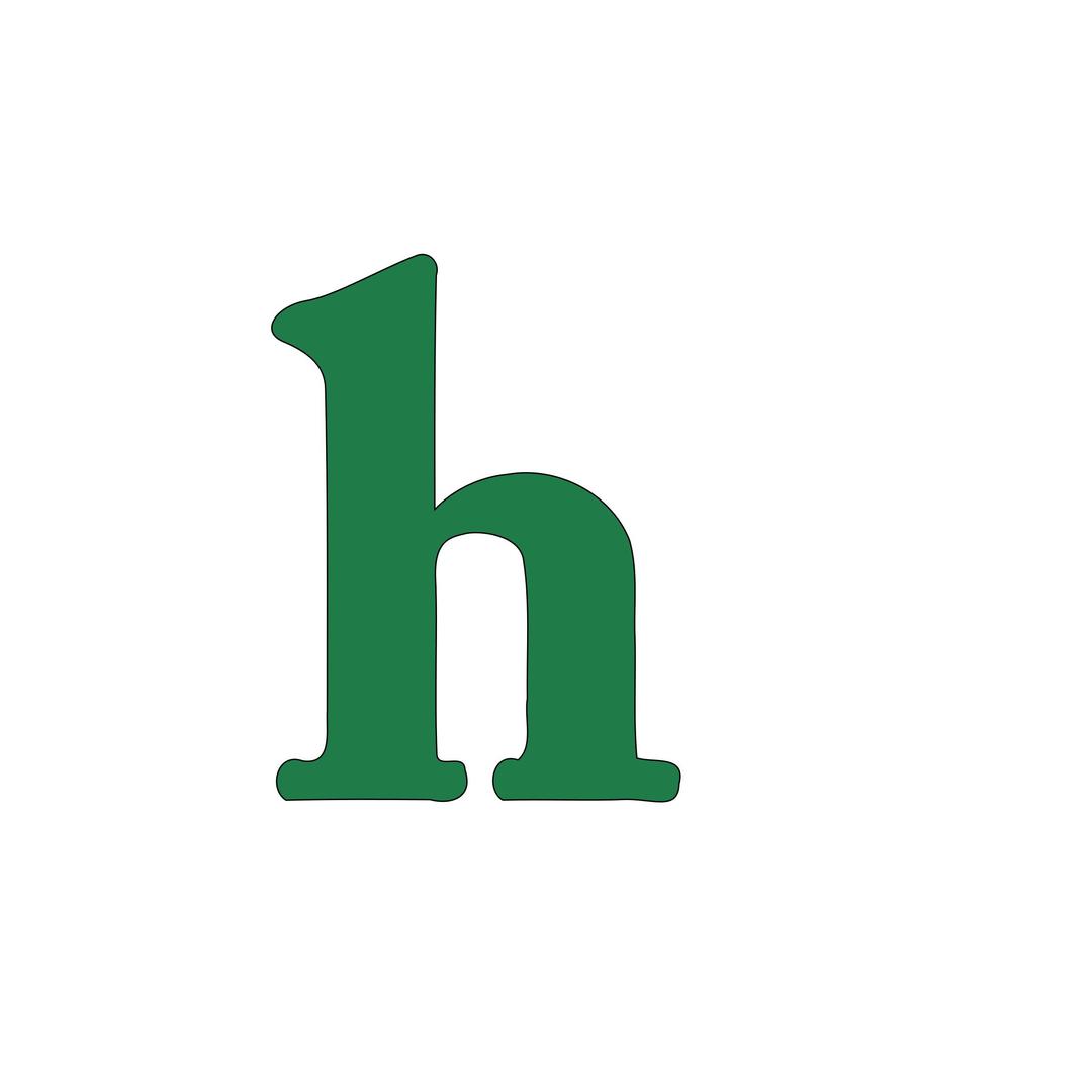 Lowercase h png transparent