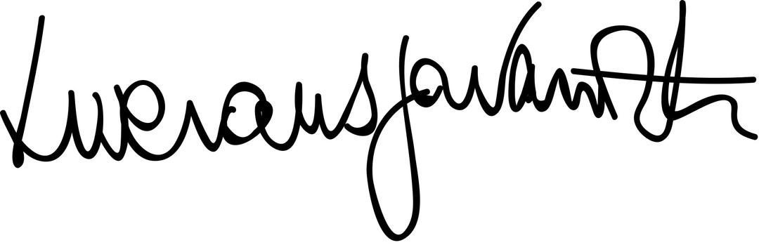 Luciano Pavarotti Signature png transparent
