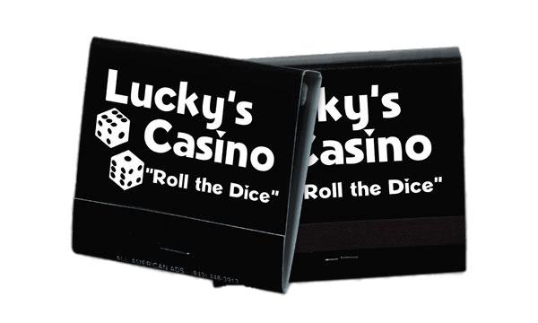 Lucky's Casino Matchbook png transparent