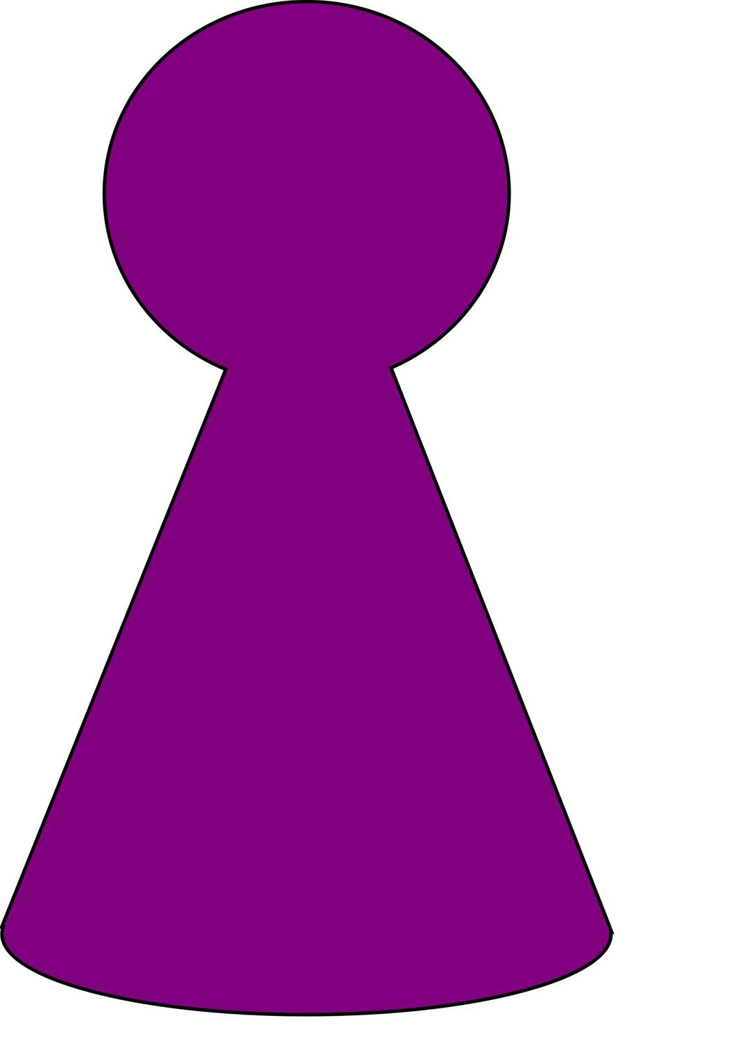 Ludo Piece - Plum Purple png transparent