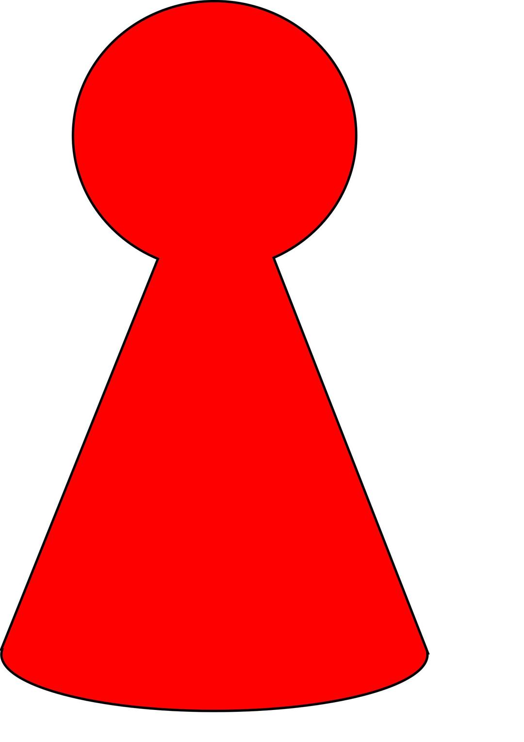 Ludo Piece - Scarlett Red png transparent