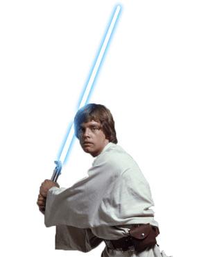 Luke Skywalker Lightsaber png transparent