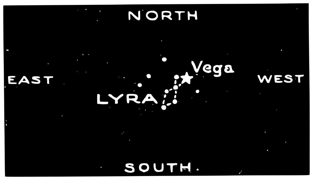Lyra constellation png transparent