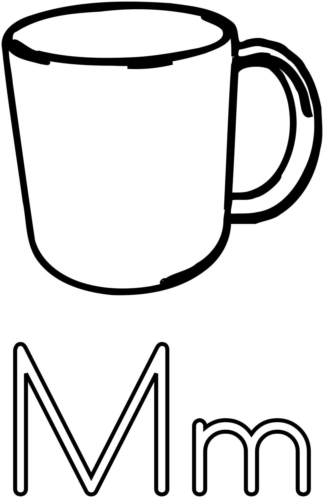 M Is For Mug png transparent