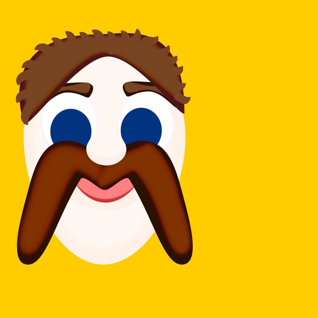 M is for Mustache, 01 png transparent