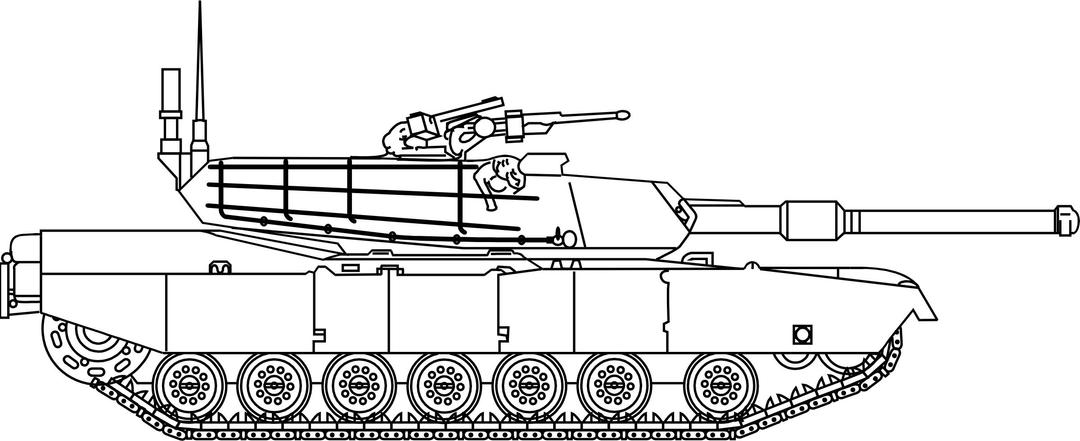 m1 abrams main battle tank 01 png transparent