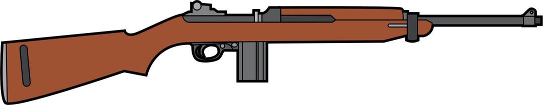 M1 Carbine rifle png transparent