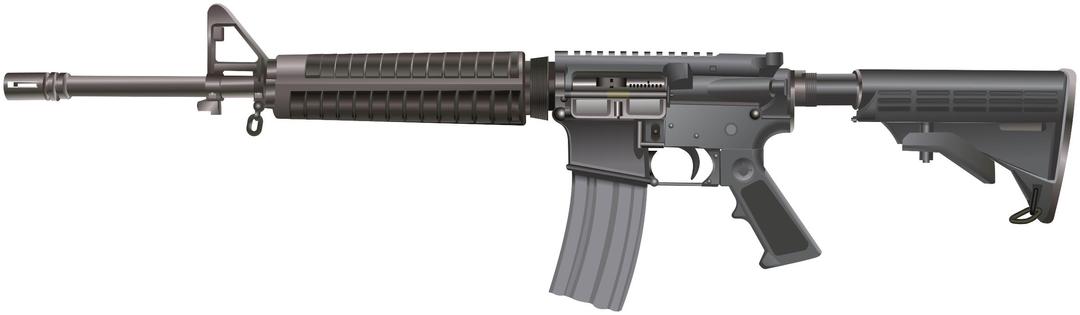 M16 / AR-15 rifle png transparent