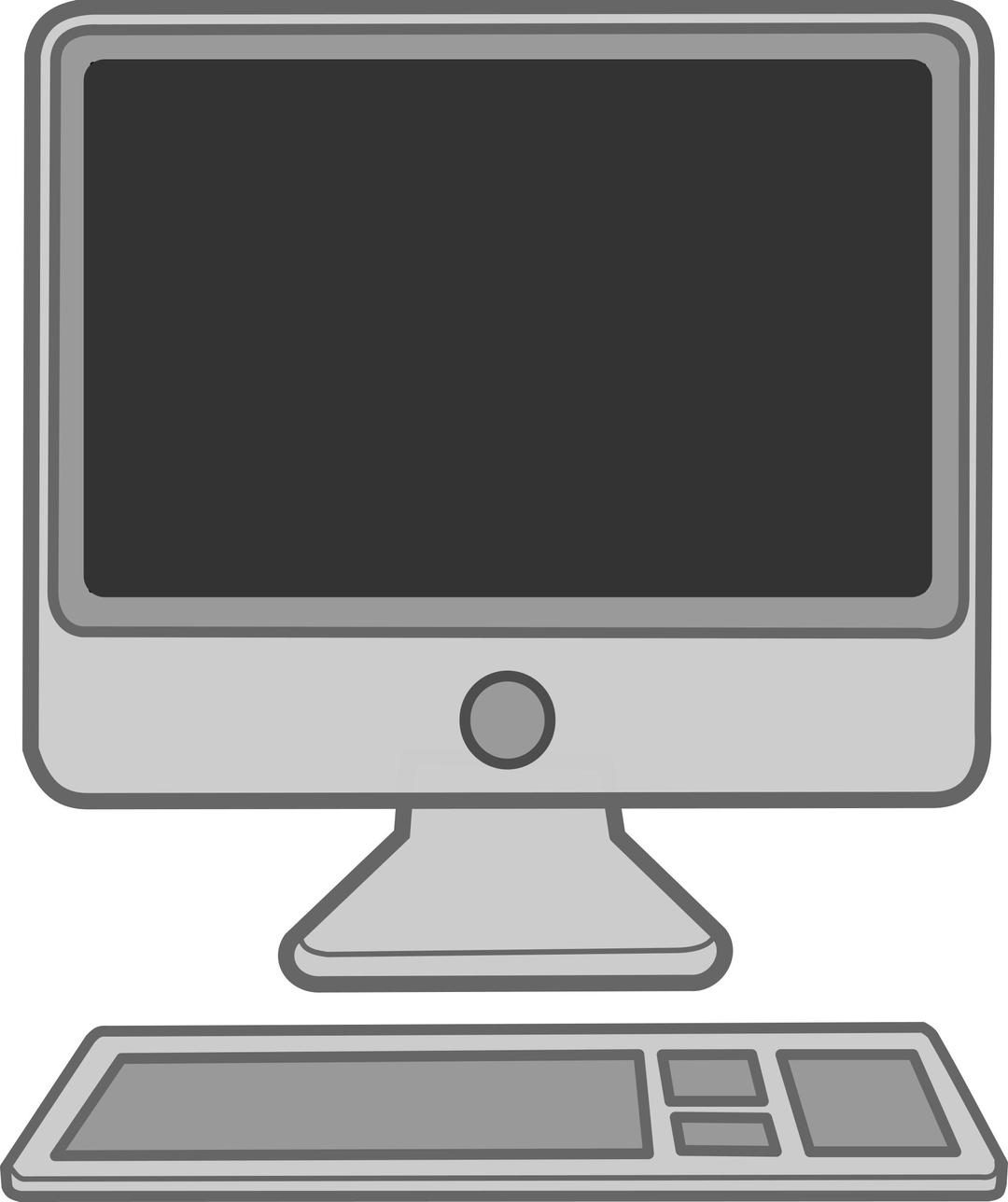Mac-style Computer png transparent