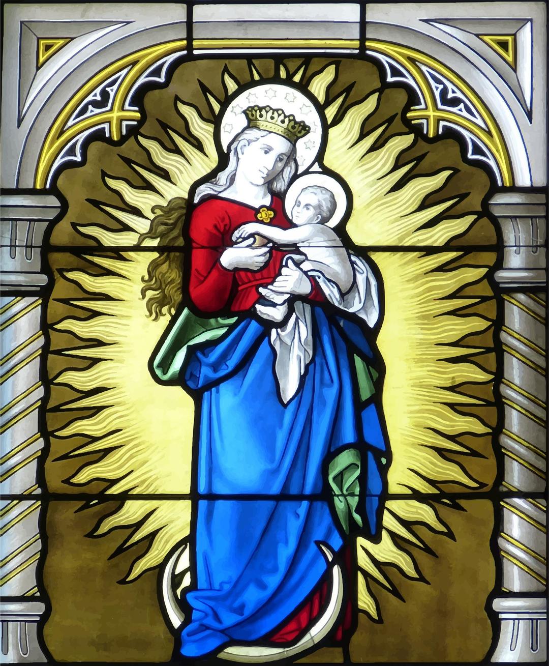 Madonna and child png transparent