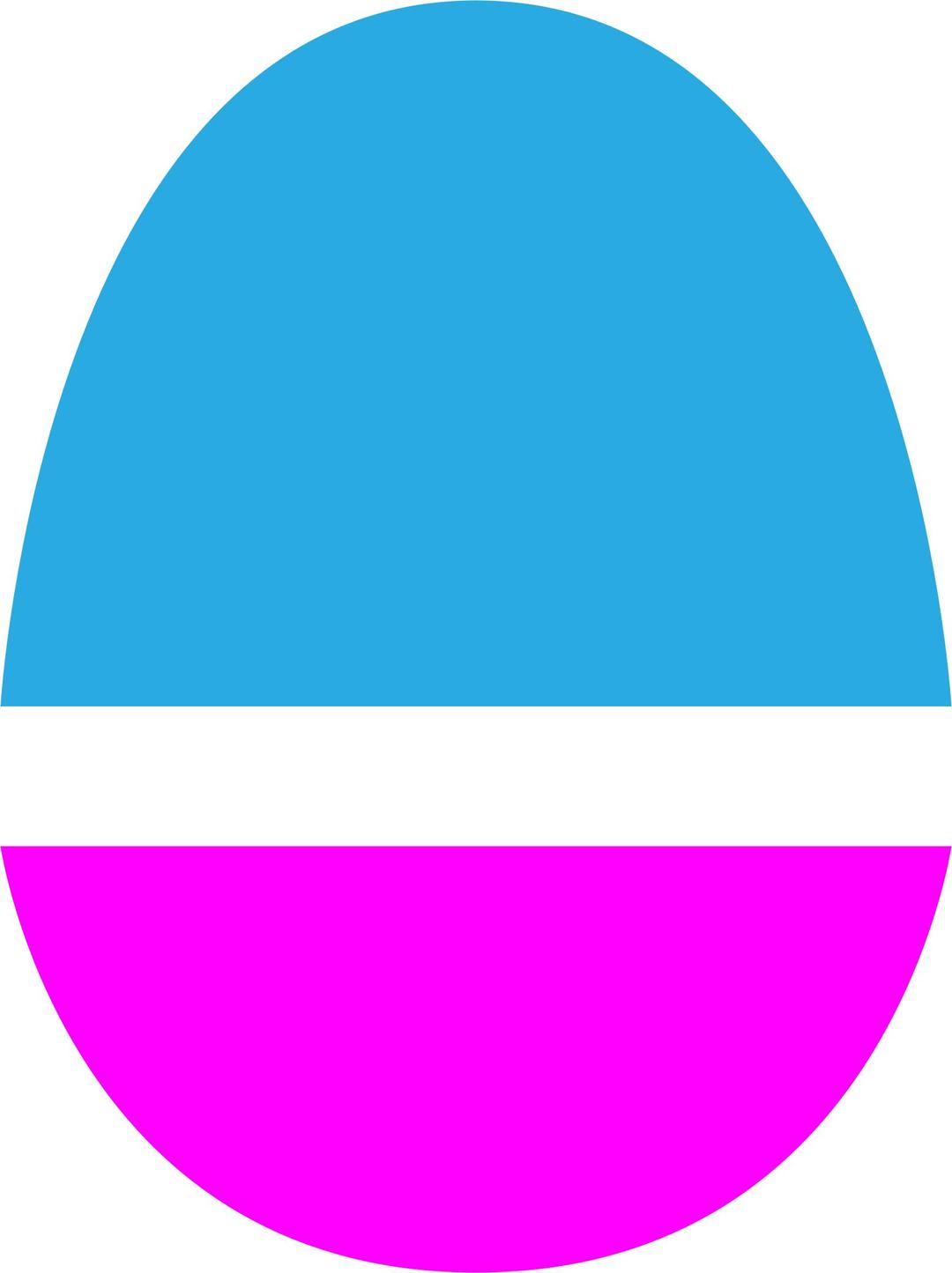 Magenta and blue egg. png transparent
