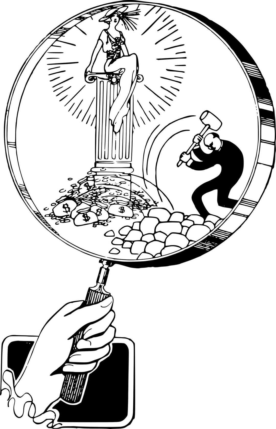 Magnifying Glass Couple png transparent
