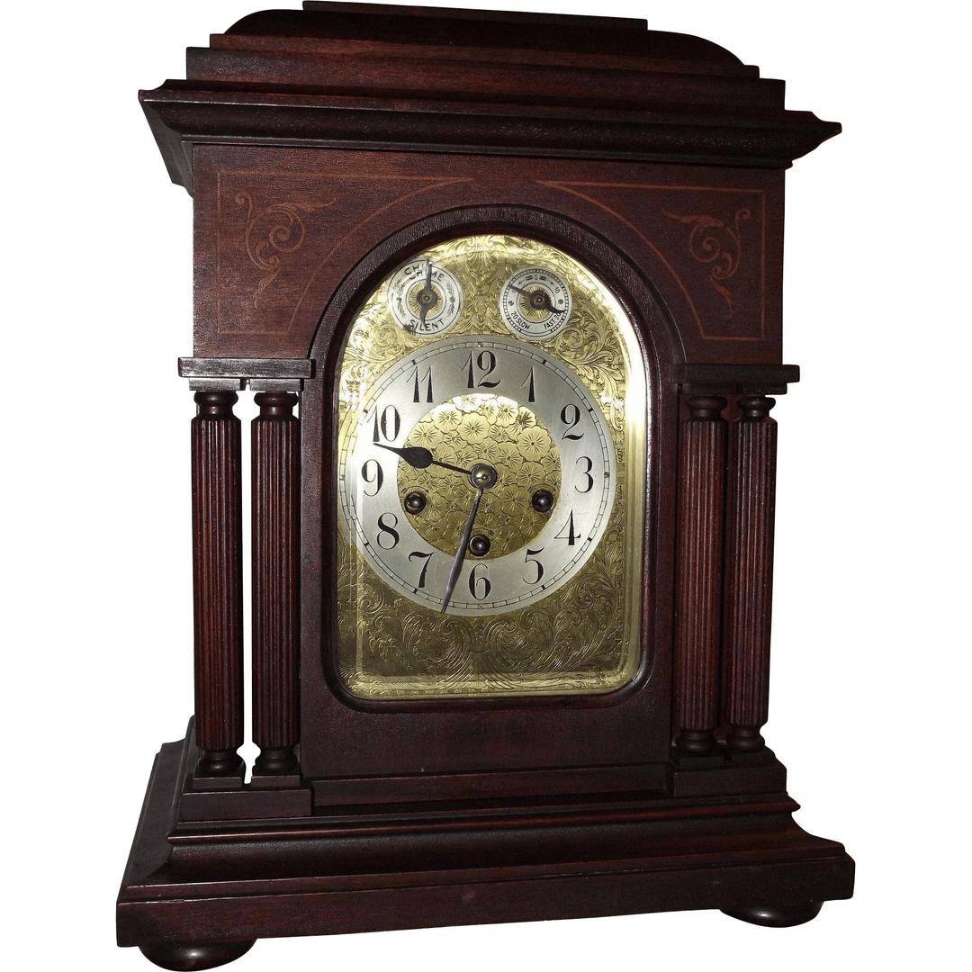 Mahogany Westminster Chimes Clock png transparent