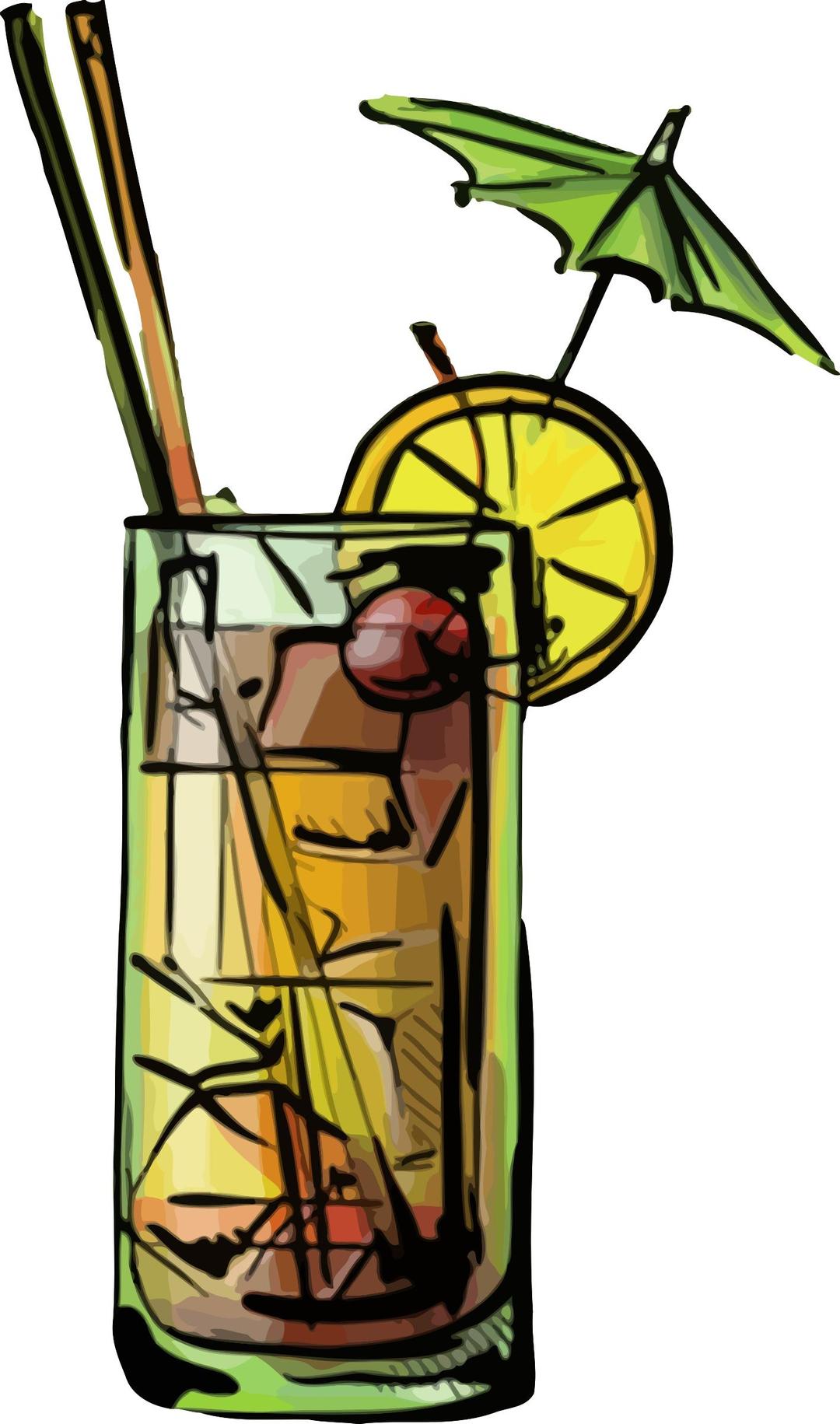 Mai tai cocktail png transparent