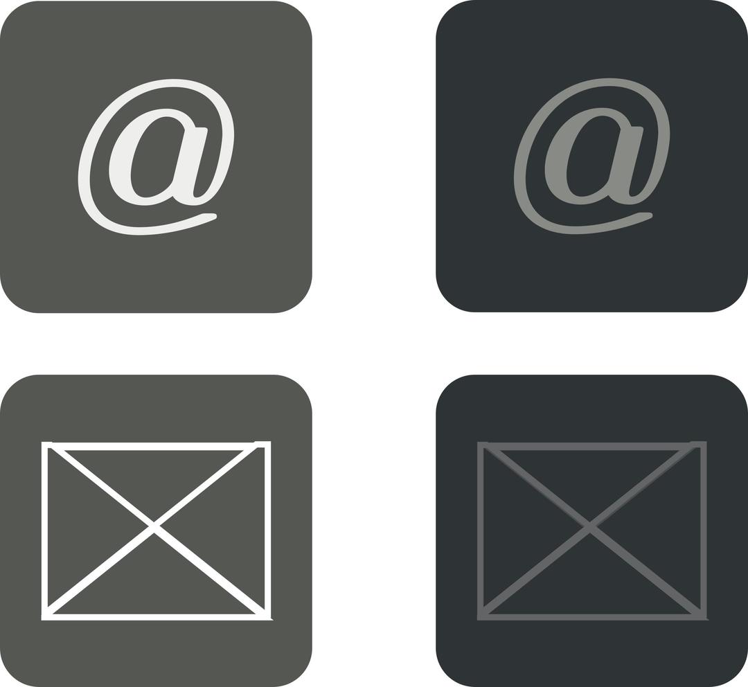 mail buttons png transparent