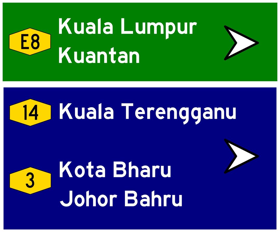Malaysian Road Sign png transparent