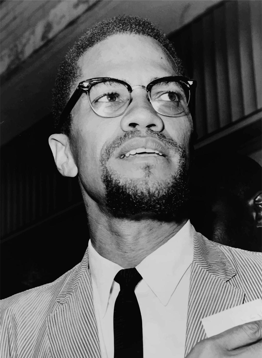 Malcolm X At Queens Court png transparent