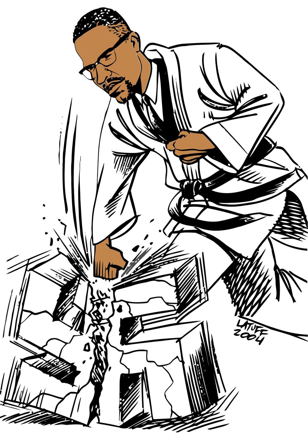 Malcolm X Latuff 2004 png transparent