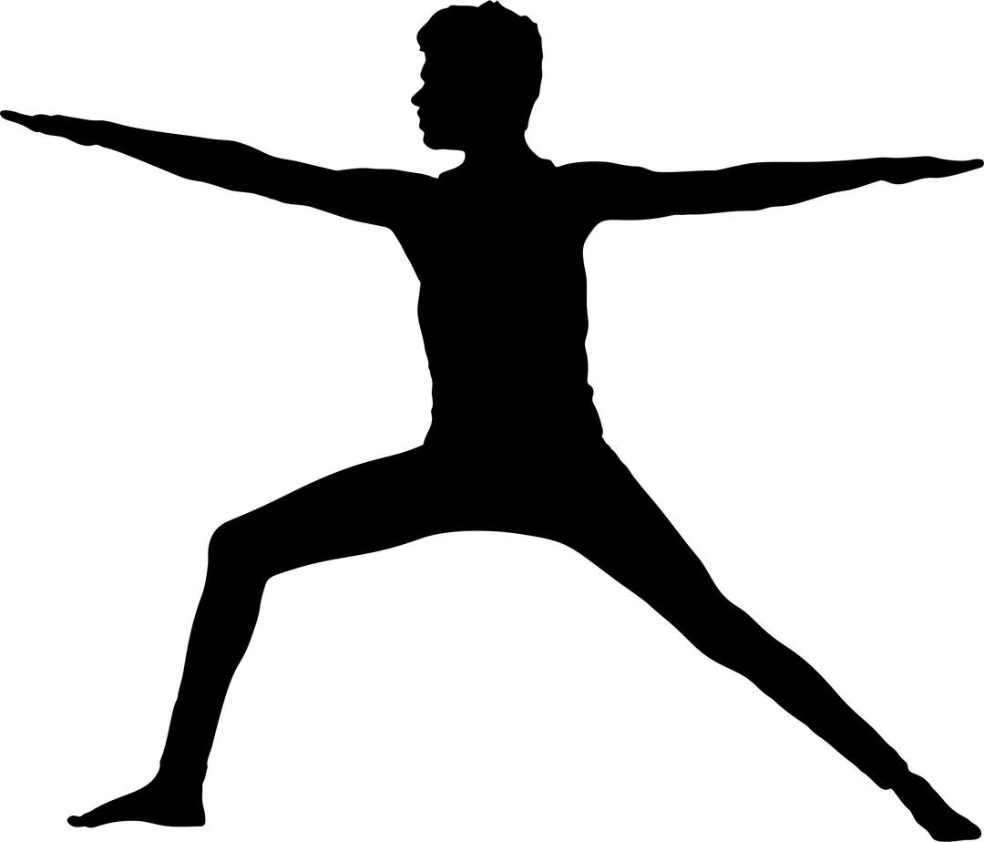 Male Yoga Pose Silhouette 5 png transparent
