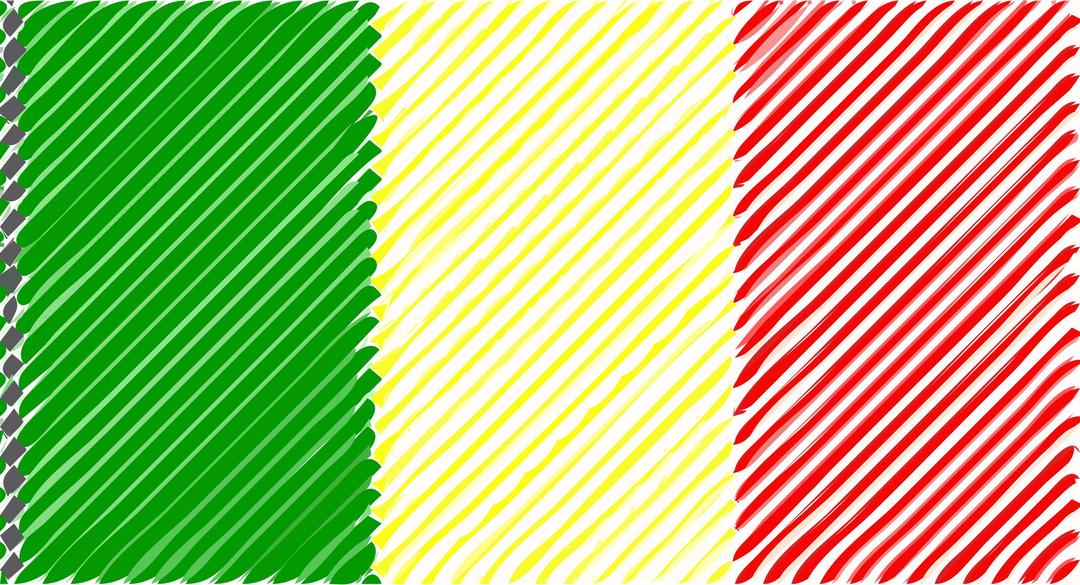 Mali flag linear png transparent