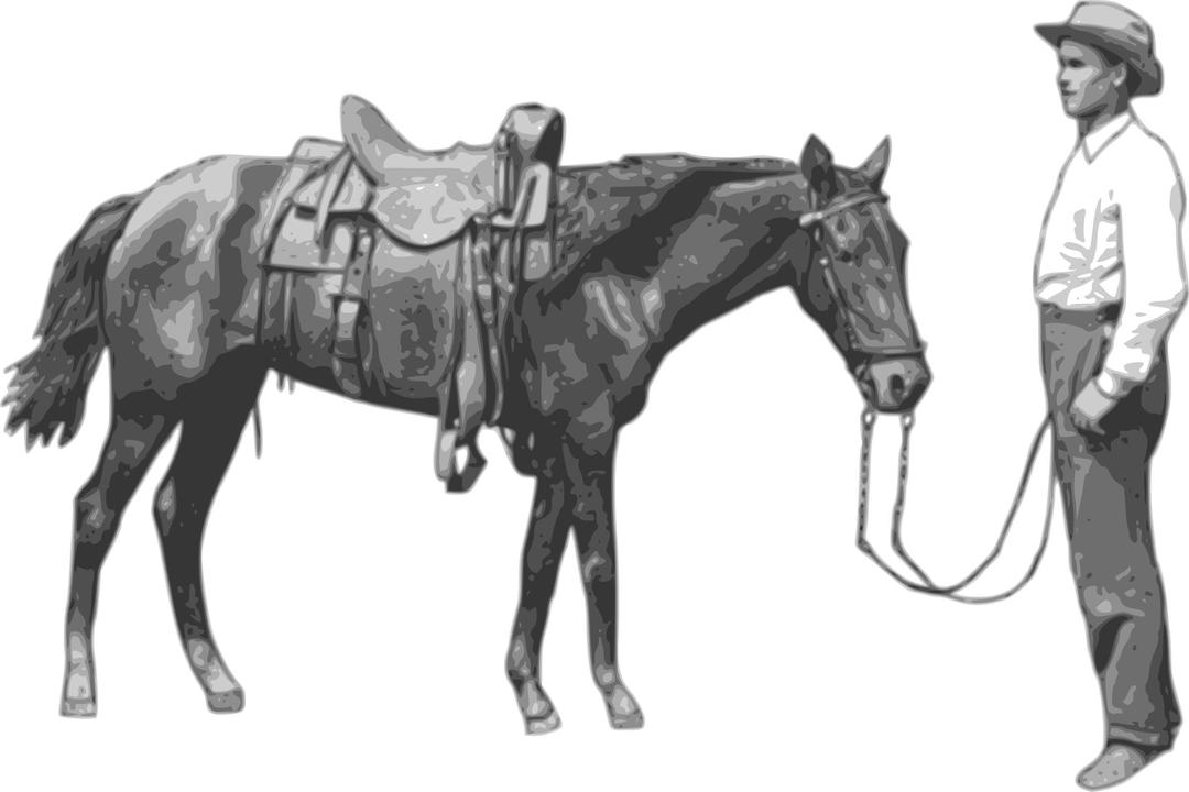 Man and his Horse png transparent