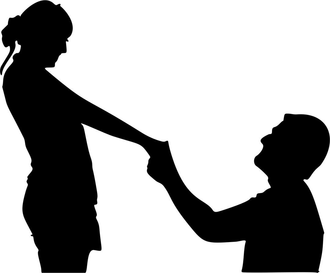 Man And Woman Couple Silhouette png transparent
