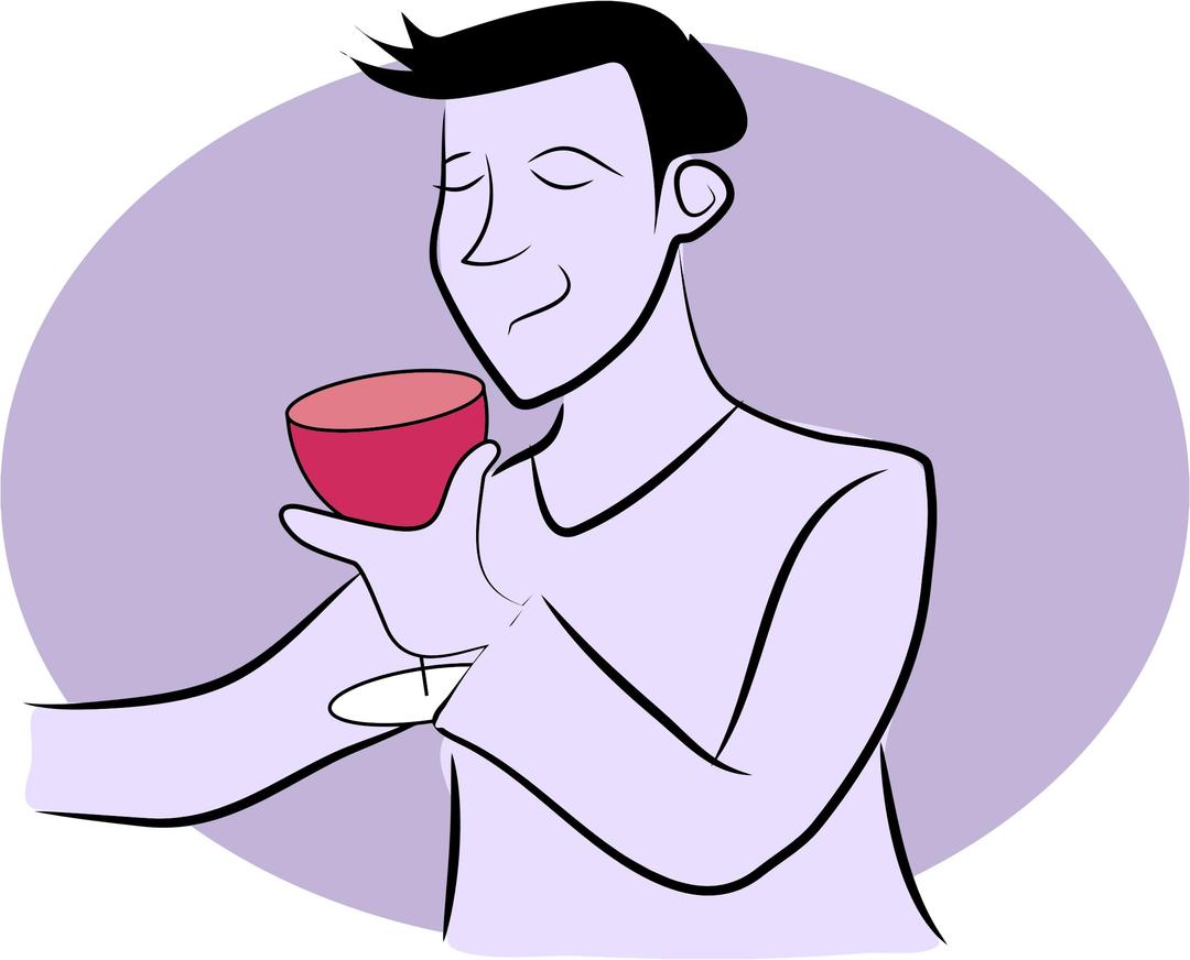 Man Drinking Wine png transparent