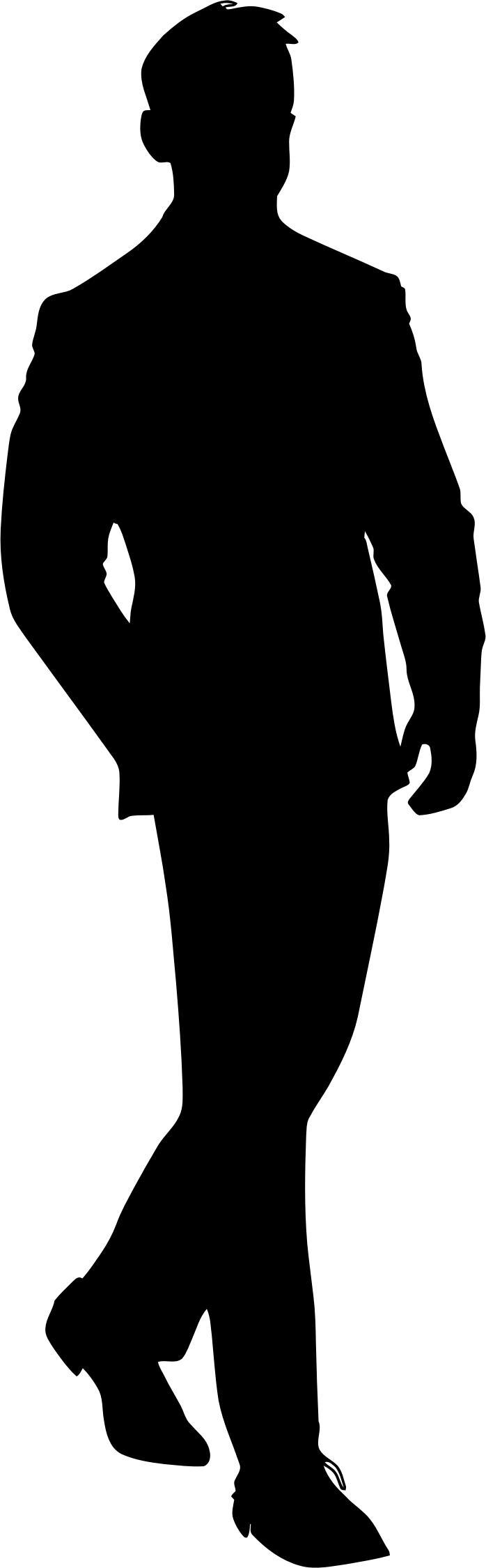 Man In Suit Silhouette png transparent