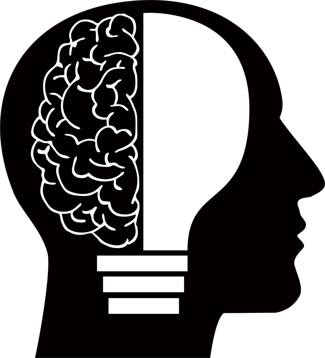 Man Light Bulb Brain png transparent
