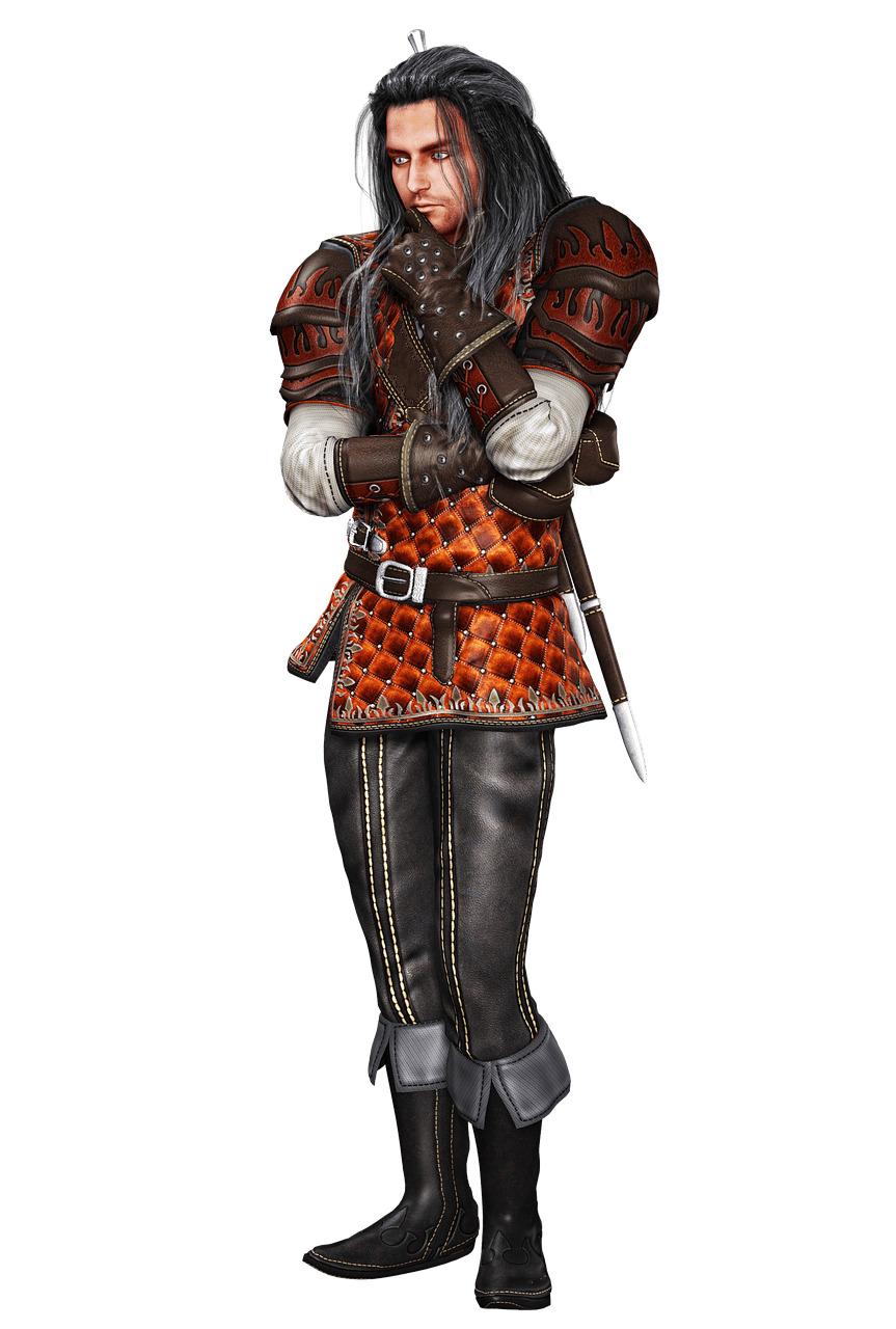 Man Musketeer Thinking png transparent