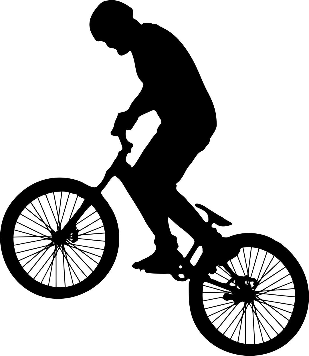 Man On Bike Silhouette png transparent